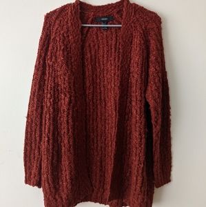 Forever 21 Dark Orange Cardigan